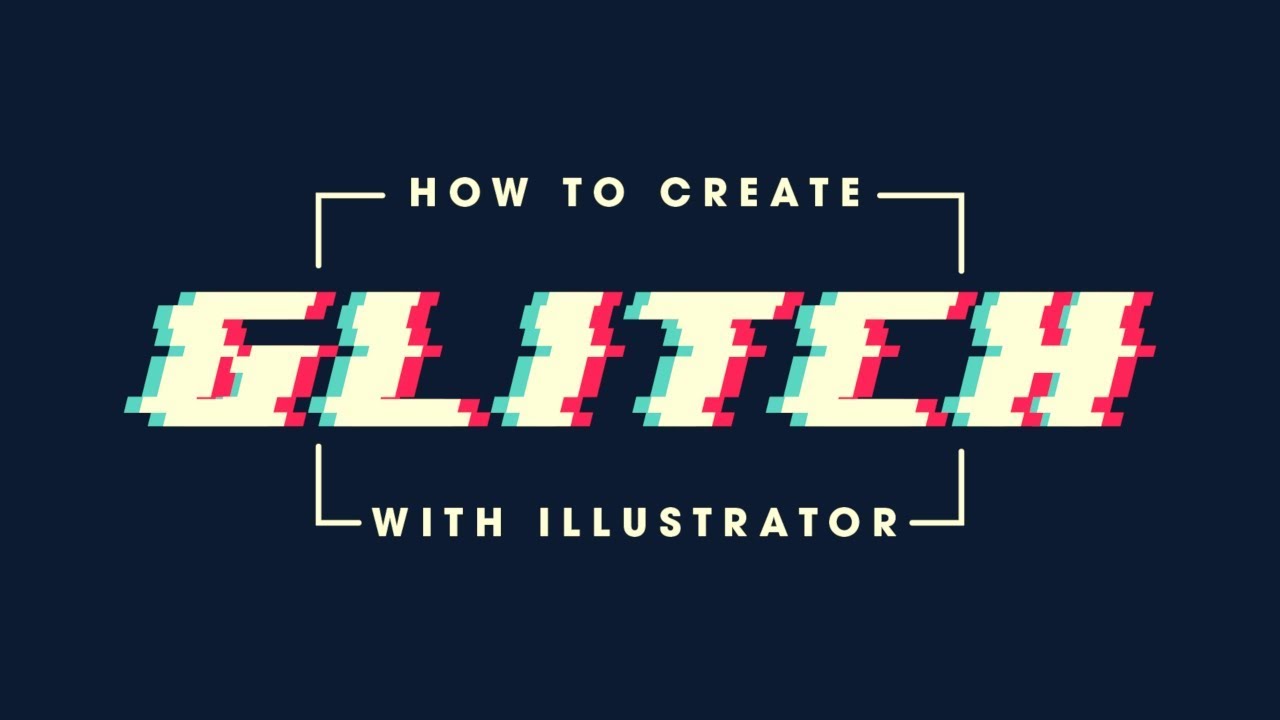 Illustrator Beginner Tutorial: Glitch Effect Tutorial - YouTube